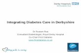 Integrating diabetes care in Derbyshire May 2013 · Integrating Diabetes Care in Derbyshire Dr Rustam Rea Consultant Diabetologist, Royal Derby Hospital . Co-Chair First Diabetes