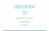 Curriculum Night 1st and 2nd Grade Miss Hegarty Lutheran ... · Curriculum Night 2019 Lutheran School of Saint Luke 1st and 2nd Grade Miss Hegarty. Our Schedule Morning Journal Reading