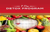 DETOX PROGRAM - RCA Nutrition · The Detox recipes are designed to act as a jumpstart to your new healthy lifestyle and to support your body during the Detox program. The diet plan