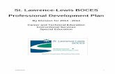 St. Lawrence-Lewis BOCES Professional Development Planboe.sllboces.org/2013-2014/December/BOCES PDP 2013 2014 11 07 2013.pdfEffective Teaching 2013-2014 Documentation of meetings,
