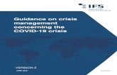 Guidance on crisis management concerning the COVID-19 crisis€¦ · IFS CRISIS MANAGEMENT – COVID-19, VERSION 2, JUNE 2020 | 3 What is an incident? “A situation that might be,
