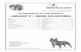 GROUP 7 – NON SPORTING · characteristics temperament and appearance of a breed and ensures that the breed is flt for function with soundness essential. Breeders and judges should
