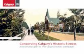 Conserving Calgary's Historic Streets plan...4 Conserving Calgary’s historic streets Section 1: The 27 historic streetscapes Background Role of William Pearce Calgary owes much of