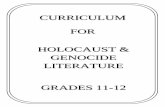 CURRICULUM FOR HOLOCAUST & GENOCIDE LITERATURE … · Holocaust & Genocide Literature August 22, 2017 Grades 11-12 . PACING GUIDE AHWAY PUBLIC SCHOOLS CURRICULUM Course Title: Holocaust