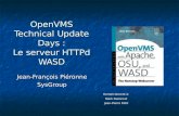 Le serveur HTTPd WASD WASD/CSWS : Plateformes Apache WASD Alpha Yes Yes Itanium Yes Yes VAX No Yes V6.0 No Yes V6.1 No Yes V6.2 No Yes V7.1 No Yes V7.2 V1.3 Yes V7.3 V2.1 Yes V8.2
