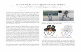 Dynamic Multi-Contact Bipedal Robotic Walking · Figure 1: The bipedal robot AMBER2 (left) is constructed with the speciﬁc goal of multi-contact locomotion as indi-cated by the