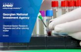 Georgian National Investment Agency · April 2015. Georgian National Investment Agency. Chemical Sector Research. Pigments and other coloring matter