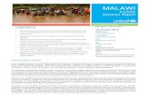 FLOOD Situation Report - UNICEF...MALAWI FLOOD Situation Report Situation Overview Humanitarian Needs As of 18 January 2015, an estimated 22,000 households (121,000 people) were reported