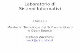 Laboratorio di Sistemi Informativizack/teaching/0607/labsimfosset/labsi-1.pdf · compilare un DBMS per installarlo – milioni di righe di codice ... nelle distribuzioni GNU/Linux