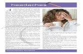 Headaches - Owen Homoeopathics · Tension headaches account for about 90% of these with a typical constrictive sensation, soreness and painful knots in tense neck and scalp muscles.