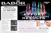 Here’s - BABOR Institute...cellulite treatment by reactivating the BUY 14 SESSIONS FOR R4 released Collagen Booster Cream Rich and th 910 - SAVE R1 000 BUY 20 SESSIONS FOR R5 760