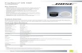 FreeSpace DS 100F Loudspeaker Tech data sheet - Bose ... · DS 16, DS 40 and DS 100 loudspeakers to be integrated on the same system and maintain consistent tonal quality • Supported