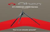ct oben manual NEW3 - B&H Photo · 2 Thank You for choosing Oben! Congratulations on your purchase of this sturdy, multi-featured Oben CT-2300/2400 Series tripod. It will deliver
