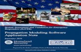 Propagation Modeling Software Application Note · modeling software applications. Whether for operational or planning purposes, propagation modeling software offers emergency responders