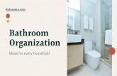 Bathroom Organization Ideas for every household