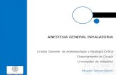 ANESTESIA GENERAL INHALATORIAbiocritic.es/.../10/1c.-Anestesia-general-inhalatoria.pdf · 2019-10-29 · Anestesia inhalatoria Factores que determinan la velocidad del paso de los