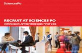 RECRUIT AT SCIENCES PO · PDF file Meet and recruit students and young graduates Sciences Po internships 30 Apprenticeships at Sciences Po 31 Meet our students and young graduates