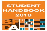 STUDENT HANDBOOK 2018 - BFDA...- Windows (ArchiCAD, Autodesk AutoCAD and Revit users), or - Mac (ArchiCAD and Autodesk AutoCAD users only - Note Revit does not operate on Mac OS X)