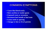 PERIODONTAL DISEASE [Read-Only] · STAGES OF DISEASE z1.Gingivitis zAffects soft tissue only (gums) zDisease changes are reversible z2.Periodontitis zAffects hard tissues (bone) zDisease