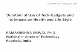 Duration of Use of Tech-Gadgets and its Impact on Health and …dspace.nitrkl.ac.in/dspace/bitstream/2080/2298/1/IJAS (1).pdf · Duration of Use of Tech-Gadgets and its Impact on