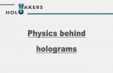 Physics behind holograms - Holomakers · o Crest : wave’shighest point o Trough: wave’slowest point o Wavelength: length between two crests o Amplitude: height of a wave from