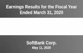 SoftBank Corp. Earnings Results for Fiscal Year …...2020/05/11  · Telecom Service Revenue (Mobile and Broadband) Up 4 % 2,680.5 2,696.7 2,611.9 Consumer: Revenue [JPY bn] Revenue