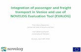 Integration of passenger and freight transport in Venice ... · • Cargo hitching aims at designing integrated (pax/freight) transport networks and related coordination policies