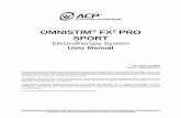 OMNISTIM FX2 PRO SPORT - acplus.com · OMNISTIM® FX2 PRO SPORT USER MANUAL 5 COPYRIGHT © 2006 - 2018, ACCELERATED CARE PLUS CORP., ALL RIGHTS RESERVED not permitted exercise, NMES
