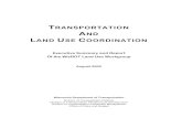 Transportation and Land Use Coordination · various land use and transportation issues related to these twelve issues. Districts’ Participation in Local Comprehensive Plans Districts