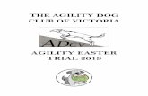 AGILITY EASTER TRIAL 2019 · 2019-04-19 · OPEN AGILITY, JUMPING AND GAMES TRIAL 2019 . AGILITY DOG CLUB OF VICTORIA INC . Saturday 20 April 2019 . WLJ Crofts Reserve, Blackshaws