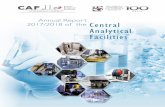 Annual Report 2017/2018 of the Central Analytical …...Prof James Warwick Prof André van der Merwe Invited CAF Unit Managers Dr Marietjie Stander Mr Carel van Heerden Prof Lydia