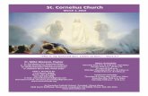 St. Cornelius Church · St. Cornelius Church March 1, 2015 Mass Schedule Saturday 8:00 a.m. & 5:00 p.m. Vigil Mass Sunday 8:00 a.m., 10:00 a.m. 12 noon & 5:00 p.m. Monday-Thursday