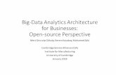 Big-Data Analytics Architecture for Businesses: Open ... · Big Data Processing Big Data Characteristic Tools and Technologies Batch processing Volume Hadoop, Spark, Flink Stream