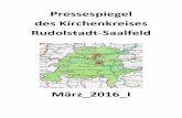 Pressespiegel des Kirchenkreises Rudolstadt-Saalfeld...Heimatheft mit der Nummer 3/4 2016 ist jetzt an den órt- lichen Buchhandel und die Abonnenten ausgeliefert. Saalfeld/Rudolstadt.