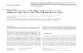 Identification of Malignancy Factors by Analyzing Cystic ...€¦ · In this study, we analyzed particularly cystic tumors of the pancreas, because of their unique differ-ences in