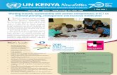 UN KENYA Newsletter · 2016-07-25 · 2015 in Ugunja, Siaya County and from 30 April to 2 May 2015 in Chwele, Bungoma County. Facilitated by the Africa Center for People Institutions