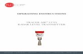 TRACER AIR LTTA RADAR LEVEL TRANSMITTER · 2019-02-25 · • High frequency, the best choice to measure solids and low dielectric media • HART® 2-Wire System • Intrinsically