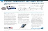 Signal Conditioners: microBloxSeries - Acromag€¦ · Signal Conditioners: microBlox TMSeries Bulletin #8400-868b Description Field Input: ±10mV to ±100mV ranges Host Output: 0-5V