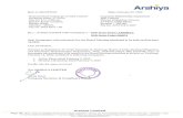 wo Arshiya Arshiya wo Date: February 07, 2020 Corporate Relationship Department BSE Limited Phiroze Jeejeebhoy Towers, 2"4 Floor, Dalal Street, Mumbai — 400 001 Fax No. 2272 3121/2037