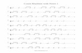 Count Rhythms with Notes 1 · 1 Count Rhythms with Notes and Rests 2  2 3 4 5 6 7 8 9 10. 11 12 13 14 15 16 17 18 19 20