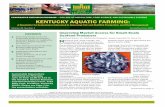 COOPERATIVE EXTENSION PROGRAM COLLEGE OF ... - KSU Aquaculture Aquatic... · Marketing aquaculture products from Kentucky and Ohio to regional restaurants is a possible avenue for