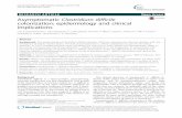 Asymptomatic Clostridium difficile colonization: epidemiology … · Term used Case definition Study reference Colonization Patients with symptomless colonization were defined as