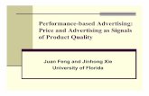 Performance-based Advertising: Price and Advertising as ... Performance-based advertising the advertiser