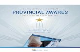 B INISTR of DUCATION PROVINCIAL AWARDS · criteria and with the variable process management practices in place, may not be the best course of action. 3) Revisions to the Graduation