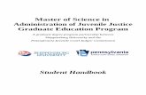 Master of Science in · 2018-09-11 · Master of Science in Administration of Juvenile Justice Graduate Education Program Welcome to the Shippensburg University Department of Criminal