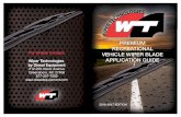 PREMIUM RECREATIONAL · PREMIUM RECREATIONAL VEHICLE WIPER BLADE APPLICATION GUIDE 2016-2017 EDITION For Orders Contact: ... Condor 01-05 Class A WT6-26 WT6-26 ... Travel Select 01-08