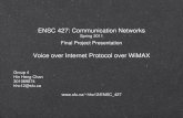 ENSC 427: Communication Networksljilja/ENSC427/Spring11/Projects/team4/ENSC...ENSC 427: Communication Networks Spring 2011 Final Project Presentation Voice over Internet Protocol over