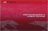 METATRADER 4 USER GUIDE - Anzo Capital · An Expert Advisor (EA, also known as Forex trading robot, automated Forex trading software) is a program written in the MetaQuotes Language