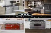 Iconic style. World’s best cooking experience....Call today or go online to request your color sample 5 Gas Burners 3 Ovens 7 Cooking Modes 6,000 BTUs 12,000 BTUs 12,000 BTUs 12,000