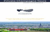 Private Champagne Tours · E-certificate Champagne Experience (10€) 40€ pp Walking guided tour in Aÿ Grand cru vineyard & historical hillsides classified UNESCO World Heritage